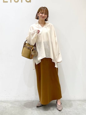 「アイテム（キーホルダー）」を使った、mikaxさん（レディース・158cm・40代）の秋コーディネート