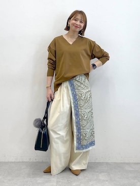 「アイテム（パンプス）」を使った、mikaxさん（レディース・158cm・40代）の夏コーディネート