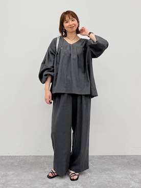 「Elura（エルーラ）のアイテム」を使った、mikaxさん（レディース・158cm）の春コーディネート