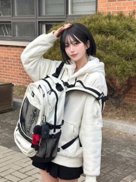 「WEGO（ウィゴー）のアイテム（スカート）」を使った、saorinさん（レディース・154cm）の秋コーディネート