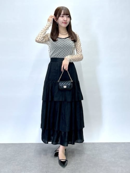 最終値下げLa boutique Bon Bonシアードット前後2WAYトップス セール】シアードット前後2WAYトップス（Tシャツ/カットソー