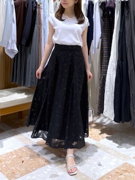 「La boutique BonBon（ラブティックボンボン）のアイテム」を使った、La boutique BonBonさん（レディース・157cm）の夏コーディネート