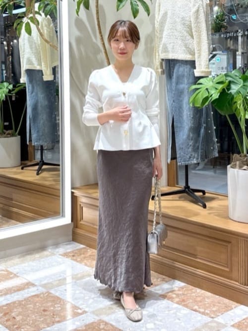 値下げ】La boutique BonBon Vネックペプラムカーディガン La boutique BonBon｜【スタイルUP効果】Vネックペプラム