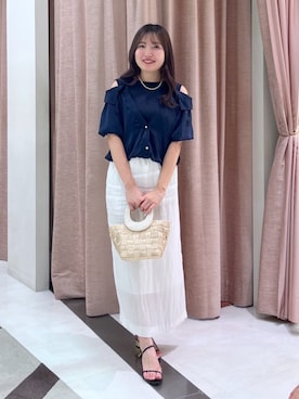 La boutique BonBonさん（骨格ナチュラル・レディース・157cm）の夏コーディネート