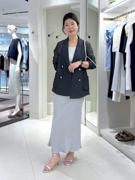 「La boutique BonBon（ラブティックボンボン）のアイテム（テーラードジャケット）」を使った、La boutique BonBonさん（レディース・160cm）の夏コーディネート