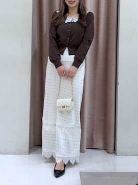 「La boutique BonBon（ラブティックボンボン）のアイテム」を使った、La boutique BonBonさん（レディース・159cm）の夏コーディネート
