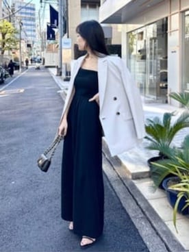 「La boutique BonBon（ラブティックボンボン）のアイテム（オールインワン・サロペット）」を使った、La boutique BonBonさん（レディース・153cm）の冬コーディネート