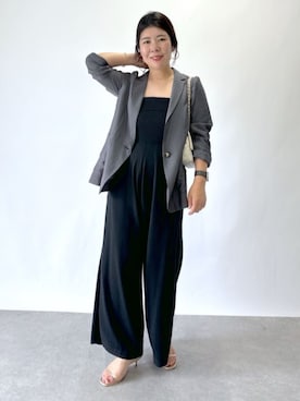 「La boutique BonBon（ラブティックボンボン）のアイテム（テーラードジャケット）」を使った、La boutique BonBonさん（レディース・160cm）の夏コーディネート