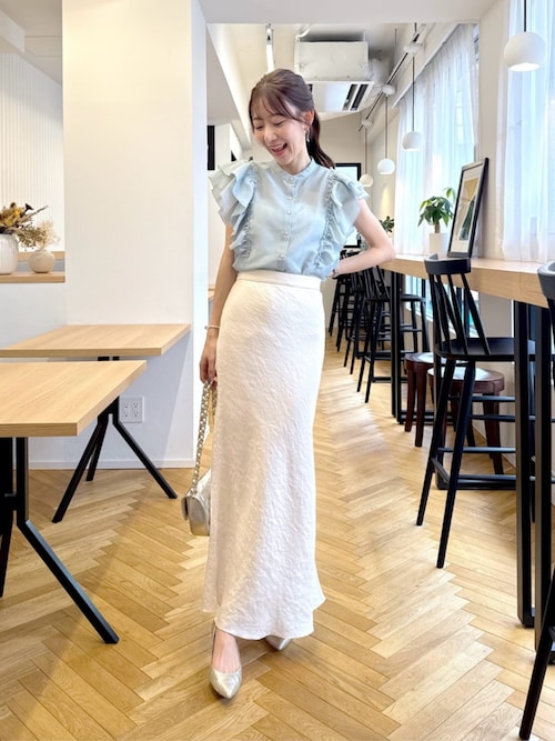 ブラウス シャツ 「最強お上品ブラウス」ラッフルフリルスリーブブラウス レディース La boutique BonBon｜【最強お上品ブラウス】ラッフルフリル