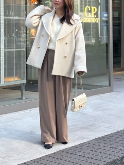 軽くて毎日着たい！】ロイヤルビーバーメタル釦Pコート（ピーコート