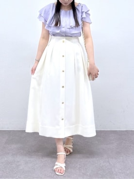 「アイテム（トップス）」を使った、La boutique BonBonさん（レディース・164cm）の春コーディネート
