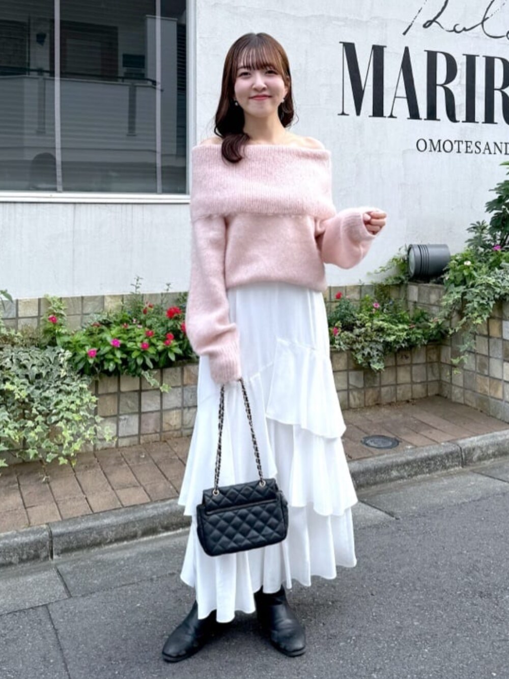 美シルエット】モールスキンアシメティアードスカートを使った