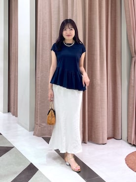 La boutique BonBonさん（骨格ナチュラル・レディース・157cm）の夏コーディネート