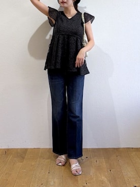 「La boutique BonBon（ラブティックボンボン）のアイテム」を使った、La boutique BonBonさん（レディース・163cm）の夏コーディネート