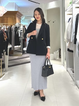 「La boutique BonBon（ラブティックボンボン）のアイテム（テーラードジャケット）」を使った、La boutique BonBonさん（レディース・164cm）の秋コーディネート