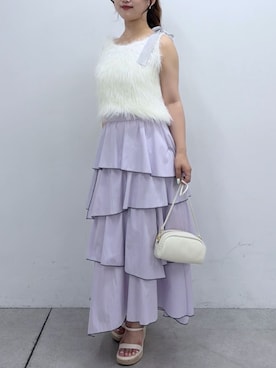 「La boutique BonBon（ラブティックボンボン）のアイテム」を使った、La boutique BonBonさん（レディース・158cm）の夏コーディネート