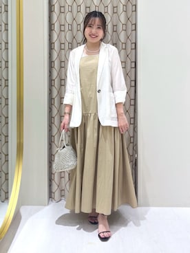 「La boutique BonBon（ラブティックボンボン）のアイテム（テーラードジャケット）」を使った、La boutique BonBonさん（レディース・157cm）の夏コーディネート
