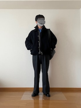 「アイテム（ジャージ）」を使った、maさん（メンズ・167cm）の冬コーディネート