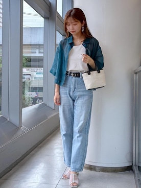 「フェスコーデ」｜「アイテム（パンプス）」を使った、haruさん（レディース・163cm）の夏コーディネート