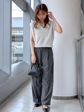 「アイテム（バレエシューズ）」を使った、haruさん（レディース・163cm・20代）の夏コーディネート