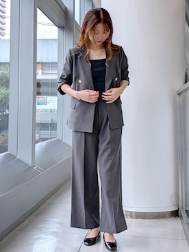 「アイテム（バレエシューズ）」を使った、haruさん（レディース・163cm・20代）の夏コーディネート