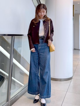 「ROPE' PICNIC（ロペピクニック）のアイテム」を使った、haruさん（レディース・163cm）の秋コーディネート