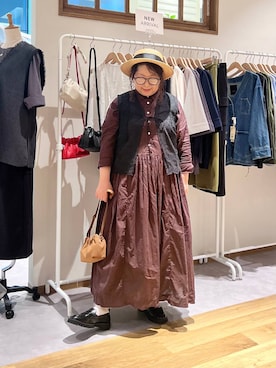 「studio CLIP（スタディオクリップ）のアイテム」を使った、nan3733さん（レディース・155cm）の夏コーディネート