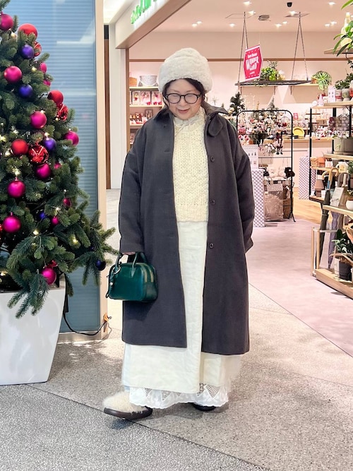 natural by clip》カットワークレーススカート[プチサイズあり