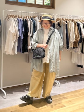 「studio CLIP（スタディオクリップ）のアイテム（ワンピース/ドレス）」を使った、nan3733さん（レディース・155cm）の春コーディネート