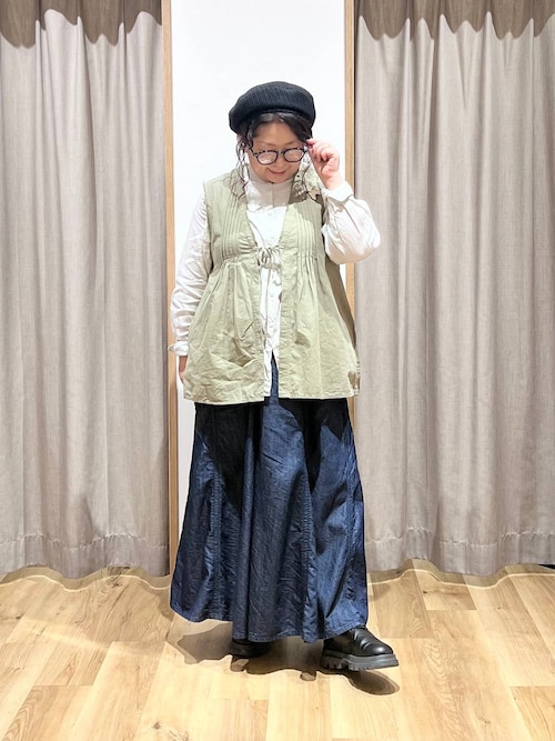 セール】【接触冷感】ひんやりパネルスカーチョ[プチ・プラスサイズ