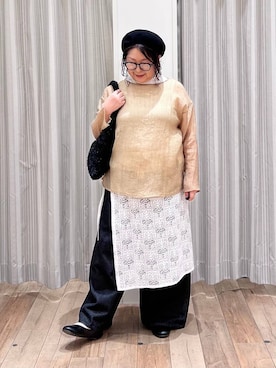 「クリップデニム_studio CLIP」｜「アイテム（その他シューズ）」を使った、nan3733さん（レディース・155cm）の秋コーディネート