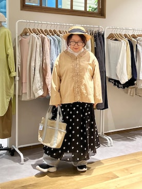 「studio CLIP（スタディオクリップ）のアイテム」を使った、nan3733さん（レディース・155cm）の春コーディネート