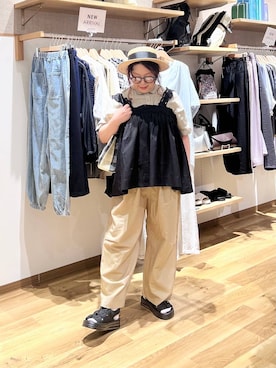 「アイテム（ベスト）」を使った、nan3733さん（レディース・155cm）の夏コーディネート