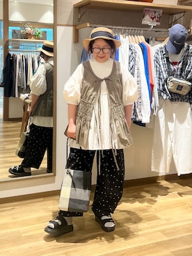 「studio CLIP（スタディオクリップ）のアイテム（トップス）」を使った、nan3733さん（レディース・155cm）の春コーディネート