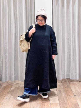 「クリップデニム_studio CLIP」｜「アイテム（スリッポン）」を使った、nan3733さん（レディース・155cm）の夏コーディネート