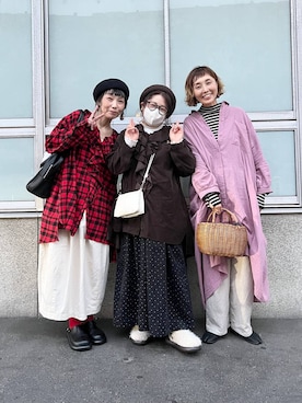 「アイテム（サンダル、その他）」を使った、nan3733さん（レディース・155cm）の秋コーディネート