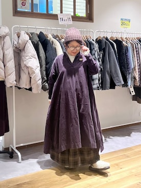 「アイテム（ワンピース、その他）」を使った、nan3733さん（レディース・155cm）の秋コーディネート