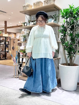 「クリップスタッフ_studio CLIP」｜「アイテム（スリッポン）」を使った、nan3733さん（レディース・155cm）の冬コーディネート
