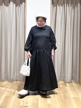 「アイテム（ハンチング/ベレー帽）」を使った、nan3733さん（レディース・155cm）の秋コーディネート