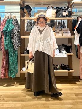 「studio CLIP（スタディオクリップ）のアイテム」を使った、nan3733さん（レディース・155cm）の夏コーディネート