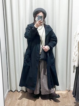 「studio CLIP（スタディオクリップ）のアイテム（その他アウター）」を使った、nan3733さん（レディース・155cm）の冬コーディネート
