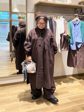 「studio CLIP（スタディオクリップ）のアイテム（その他パンツ）」を使った、nan3733さん（レディース・155cm）の秋コーディネート