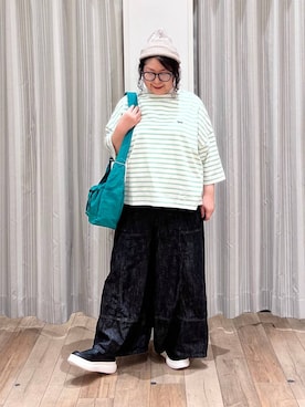 「クリップデニム_studio CLIP」｜「アイテム（スリッポン）」を使った、nan3733さん（レディース・155cm）の秋コーディネート