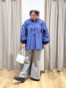 「ナチュラル」｜「アイテム（スリッポン）」を使った、nan3733さん（レディース・155cm）の冬コーディネート