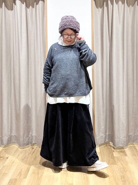 「natural by clip_studio CLIP」｜「アイテム（ニットキャップ/ビーニー）」を使った、nan3733さん（レディース・155cm）の冬コーディネート