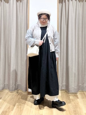 「natural by clip_studio CLIP」｜「アイテム（ハンチング/ベレー帽）」を使った、nan3733さん（レディース・155cm）の冬コーディネート