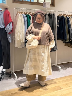 「studio CLIP（スタディオクリップ）のアイテム」を使った、nan3733さん（レディース・155cm）の秋コーディネート