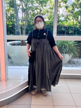 「studio CLIP（スタディオクリップ）のアイテム」を使った、nan3733さん（レディース・155cm）の夏コーディネート