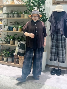 「studio CLIP（スタディオクリップ）のアイテム」を使った、nan3733さん（レディース・155cm）の夏コーディネート