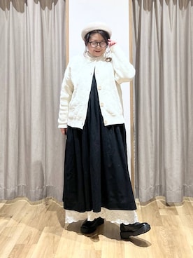 「natural by clip_studio CLIP」｜「アイテム（ハンチング/ベレー帽）」を使った、nan3733さん（レディース・155cm）の冬コーディネート